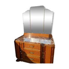 Coiffeuse Avec Miroir Marron