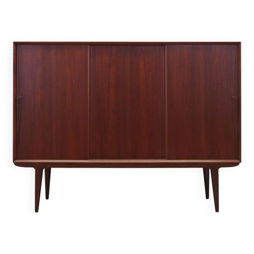 Buffet Haut En Teck Design Danois Annes 1970 Fabricant  Omann Jun Orange