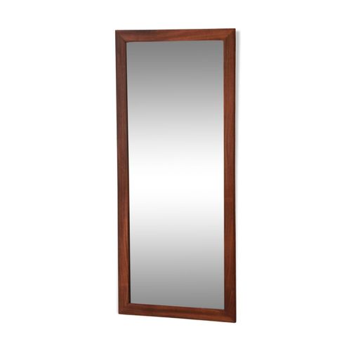 Miroir rectangulaire  teck  scandinave  106 transparent