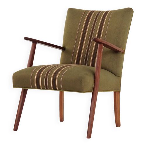 Fauteuil En Teck Annes 1960 Design Danois Fabrication  Danemark Vert
