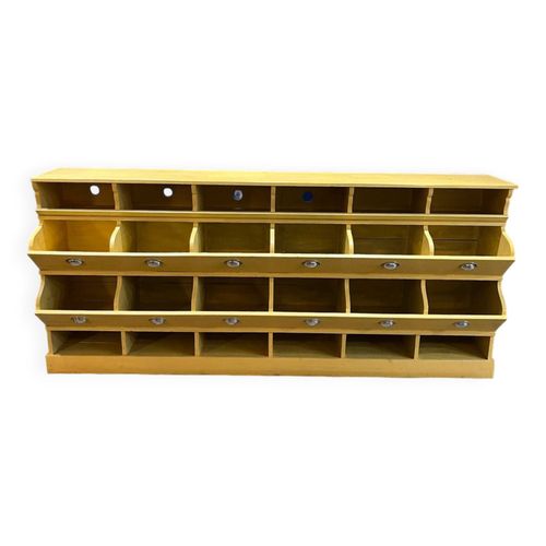 Meuble De Mtier Grainetier Peint Jaune
