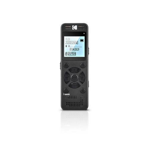 Kodak VRC350 Dictaphone numérique Kodak VRC350 - 8Go - Gris - Métal-Noir- Metal-