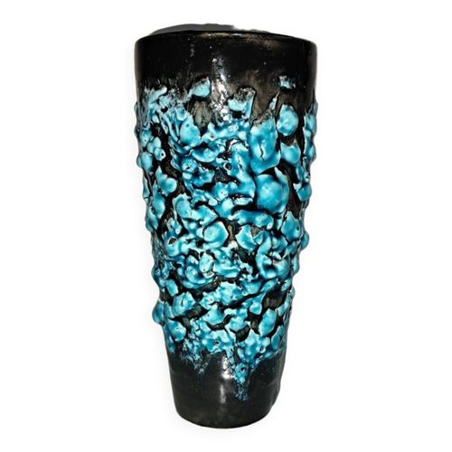 Vase fat lava bleu