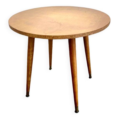 Table Daposappoint Ronde Vintage Bois