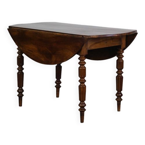 Table Ronde Anglaise Du 19me Sicle Pieds En Bois Tourn Bois