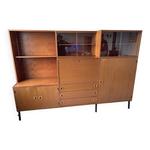 Meuble Bibliothque En Placage De Teck Bois
