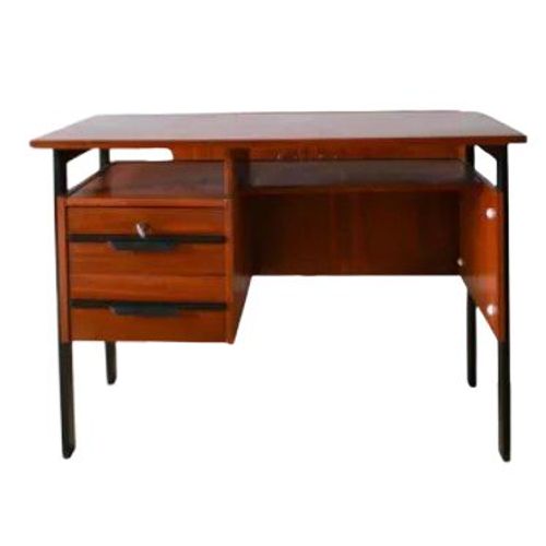 Bureau Scandinave En Placage Chne Mtal Noir Design Moderniste 1960 Bois