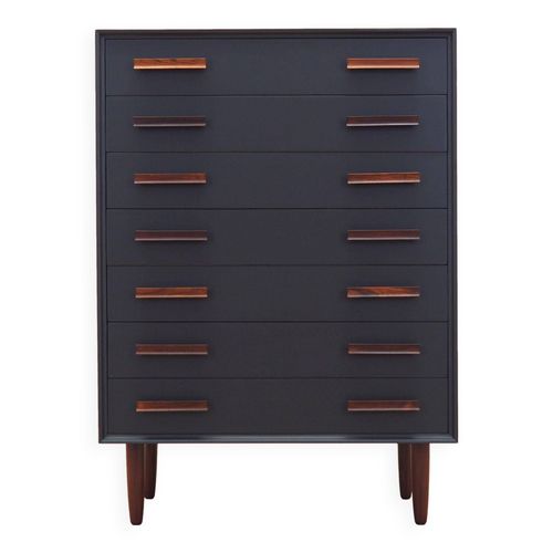 Commode En Palissandre Design Danois Annes 1970 Production  Danemark Noir