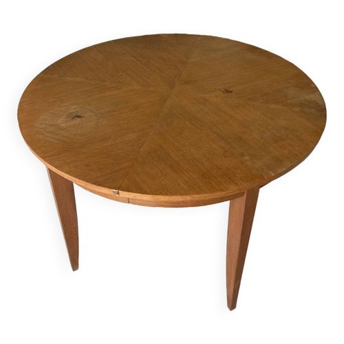 Table Ronde Vintage Des Annes 70 Bois