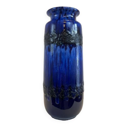 Vase bleu fat lava bleu