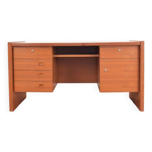 Bureau Danois En Teck Du Milieu Du Sicle Annes 1980 Marron