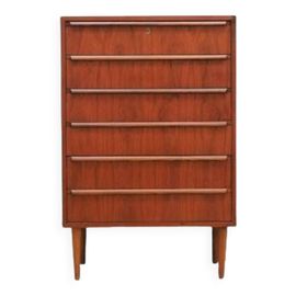 Commode En Teck Design Danois Annes 1970 Designer  Ahlstrm Osakeyhit Orange