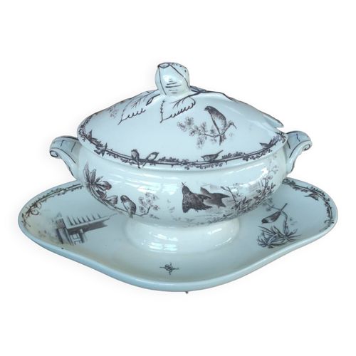 Ancien Plat Ancienne Saucire Terre De Fer Hb Amp Ciespia Marron