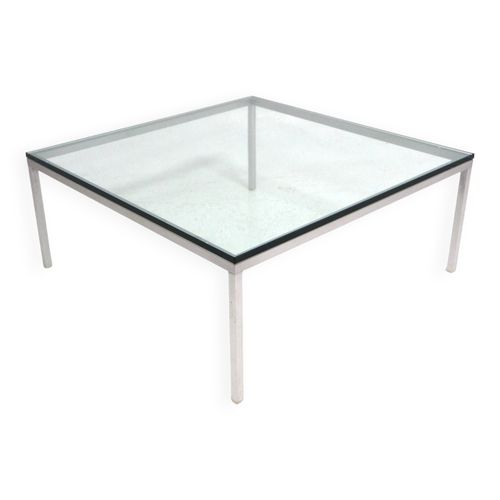 Table Basse Scandinave En Verre Sude 1970 Transparent