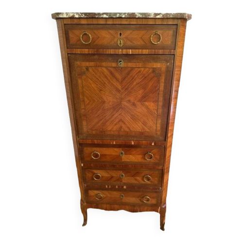 Secrtaire  Abattant En Marqueterie Bois