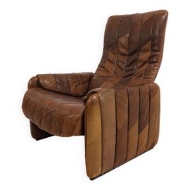 Fauteuil En Cuir Patchwork De Sede Ds 50 Marron