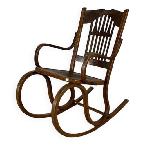 Rockingchair Art Nouveau Modle 824 Bois