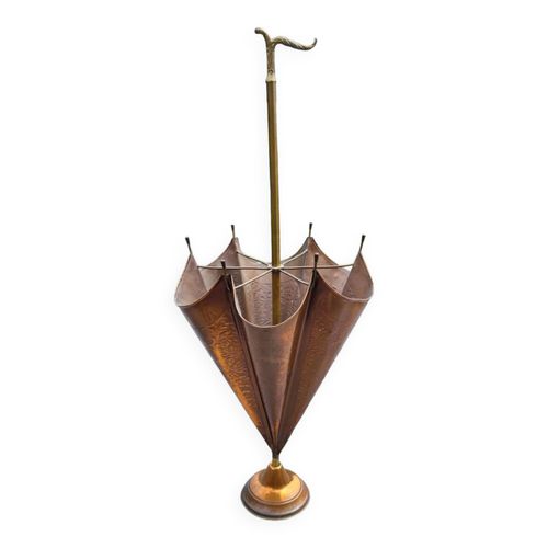 Porte parapluie en cuivre marron