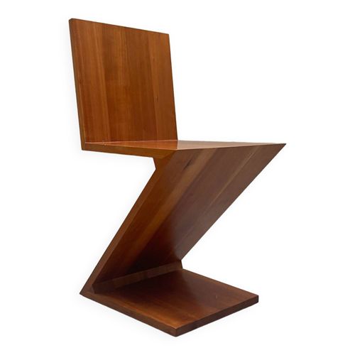 Chaise Zig Zag Chair Rietveld Cassina Bois