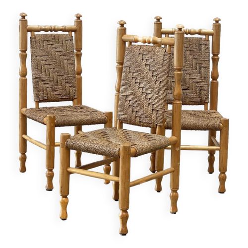 Ensemble De 3 Chaises Daposappoint  Chaises De Salle  Manger Bois