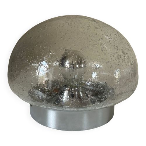 Lampe Verre Bull Vintage Design Annees 70 Transparent