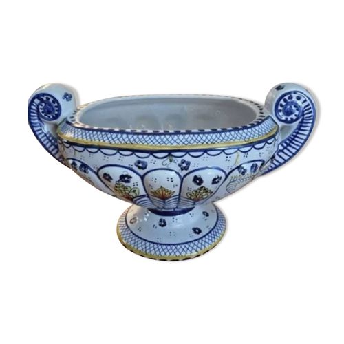 Coupe Faence Vieux Rouen bleu