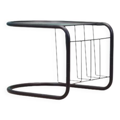 Table Basse En Verre Design Danois Annes 1970 Production  Danemark Noir