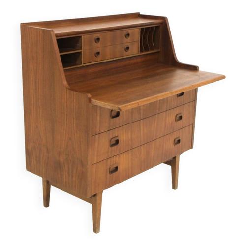 Secrtaire Scandinave En Teck Sude 1960 Bois