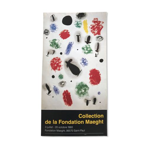 Joan miro daposap collection de la fondation maeght 1993 affiche originale blanc