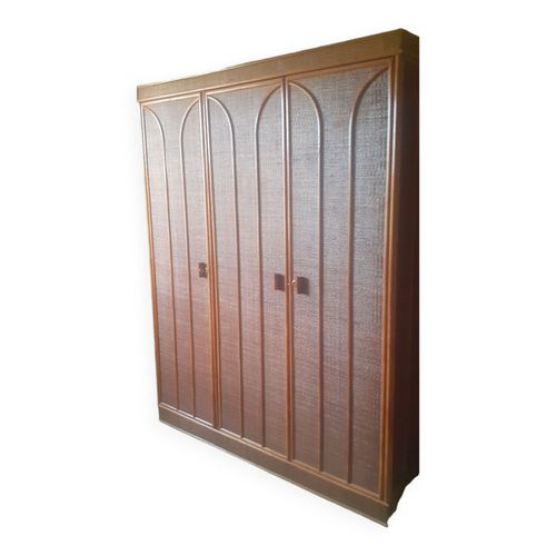 Armoire Rotin Rsine Marron