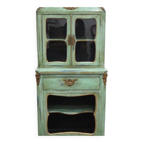 Buffet Vitrine Gris