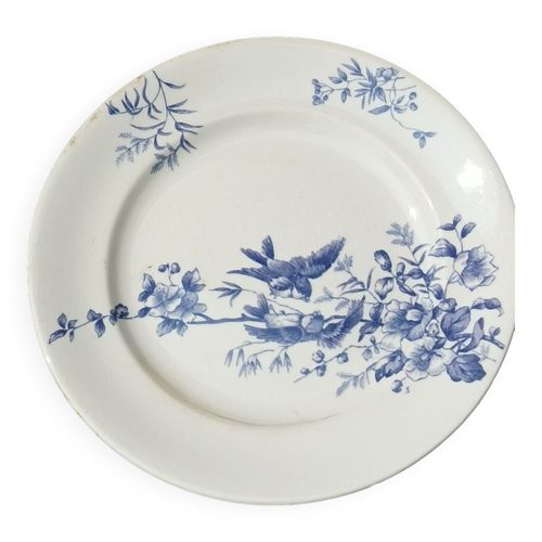Assiette Longwy Mignon Bleu