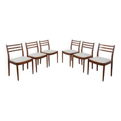 Chaises De Salle  Manger Midcentury En Teck Par Victor Wilkins Pour Gplan 1960s Set De 6 Blanc