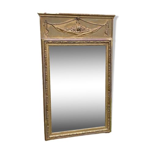 Miroir trumeau dor dore