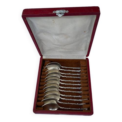 Coffret 12 Cuillres Moka St Medard Argent