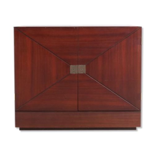 Vintage Bar Cabinet With Brass Markings Bois