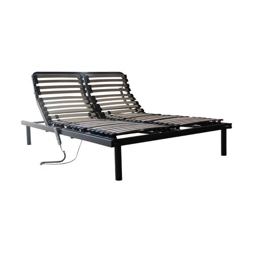 Sommier Électrique De Relaxation 5 Plans De Couchage - 140x200 Cm - Moteur Okin
