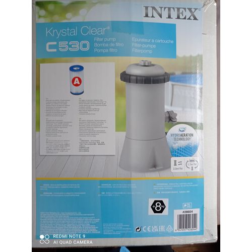 EPURATEUR A CARTOUCHE INTEX POUR PISCINE HORS SOL