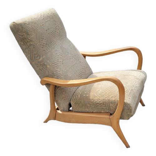 Fauteuil Relax Vintage Des Annes 60 Bois