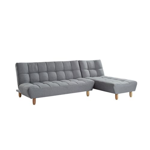 Canapé Modulable Convertible En Tissu Esteban - Gris