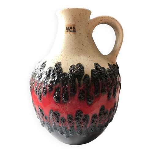 Vase fat lava Bay Keramik rouge