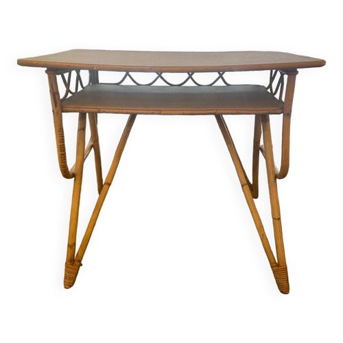 Bureau Rotin Marron