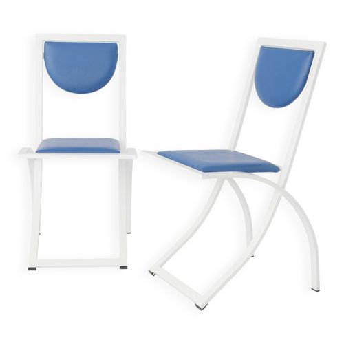 2 Chaises De Salle  Manger Par Karl Friedrich Frster Pour Le Fabricant Kff Allemagne 1980s Set De 3 Blanc