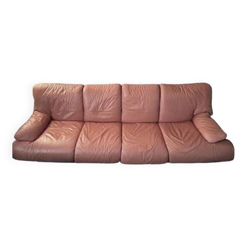 Canap En Cuir Vintage Ligne Roset Bois