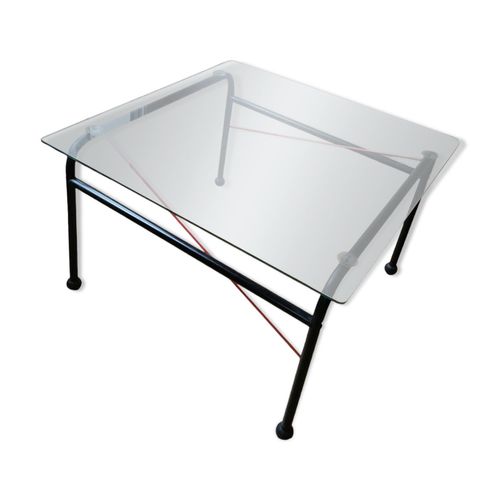 Postmodern Coffee Table From Inovator Design Sweden 1990 Noir