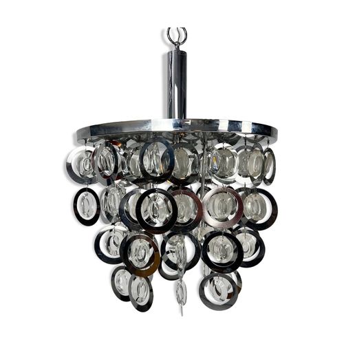 Lustre Targetti Sankey 1970s Argent