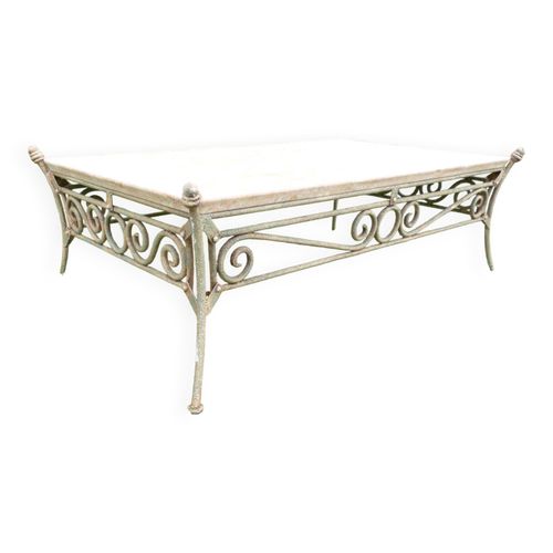 Table Basse En Marbre Rose Et Fer Forg Rose