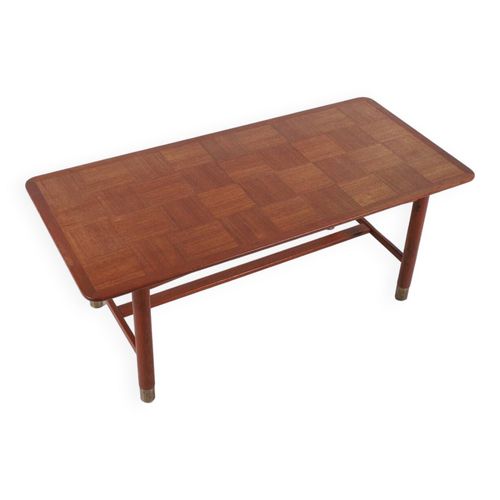 Table Basse Scandinave Moderne En Teck Par Carlaxel Acking Sude Des Annes 1960 Bois