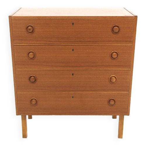 Commode Scandinave En Teck Sude 1960 Bois