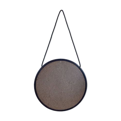 Miroir scandinave en teck marron